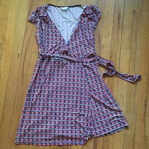Boden retro wrap dress